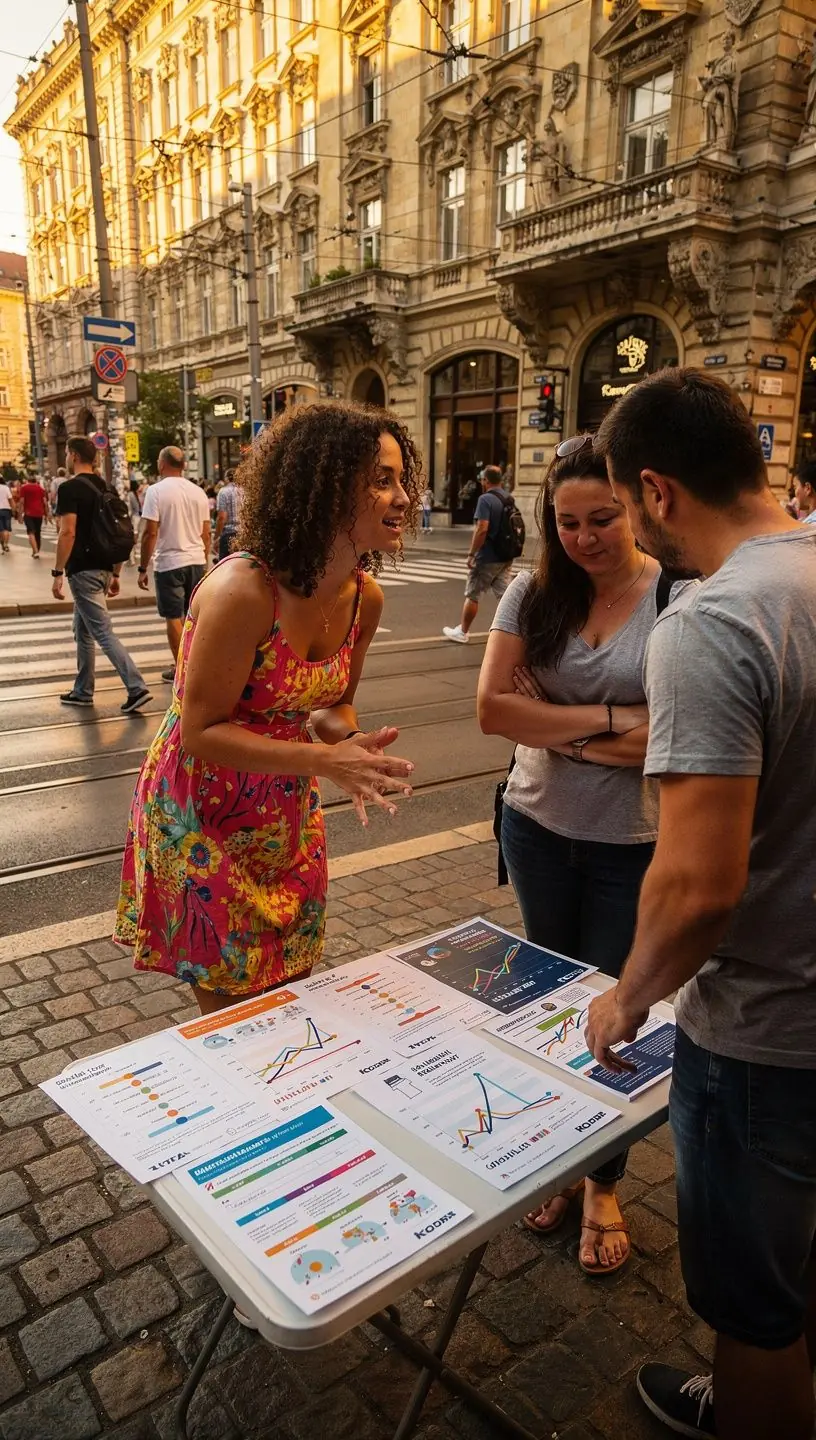 Személyes pénzügyi tervező eszköz digitális és nyomtatott formában az asztalon.